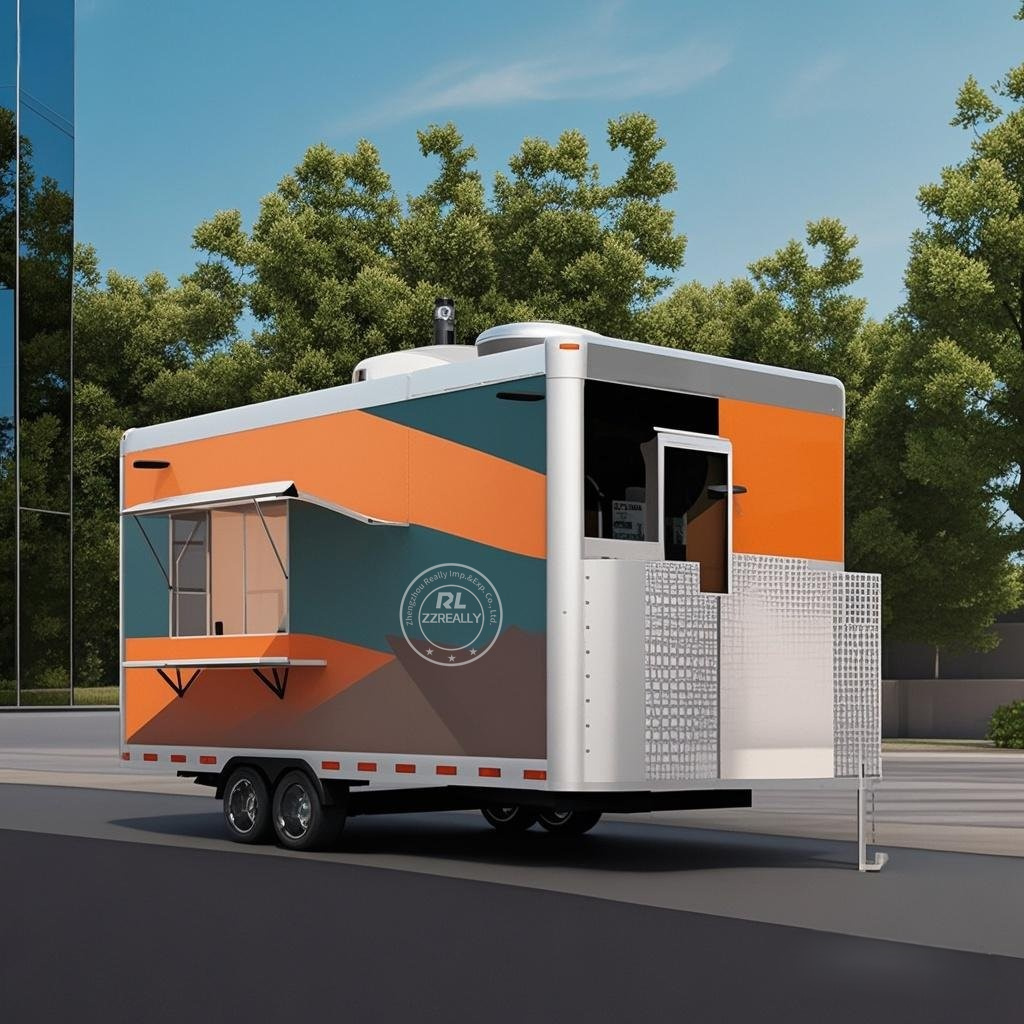 Mobile Coffee Van Equipment - 스낵 패스트푸드 트럭 이동식 주방 커피