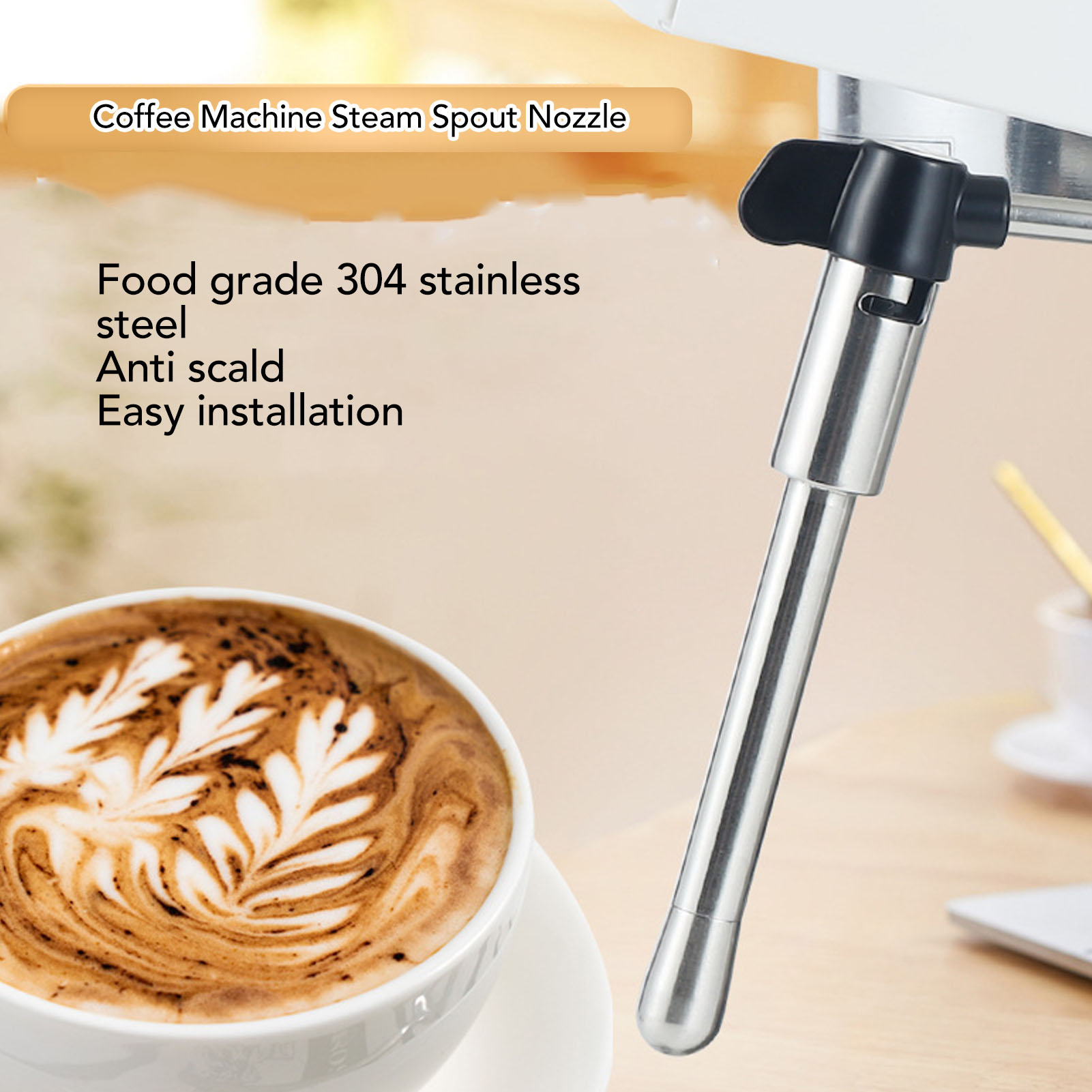 Steam Wand Tip - 커피 머신 스팀 완드 스테인리스 스틸