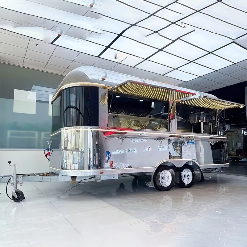 Mobile Coffee Van Equipment - 맞춤형 푸드 트럭 트레일러, 완비된 이동식