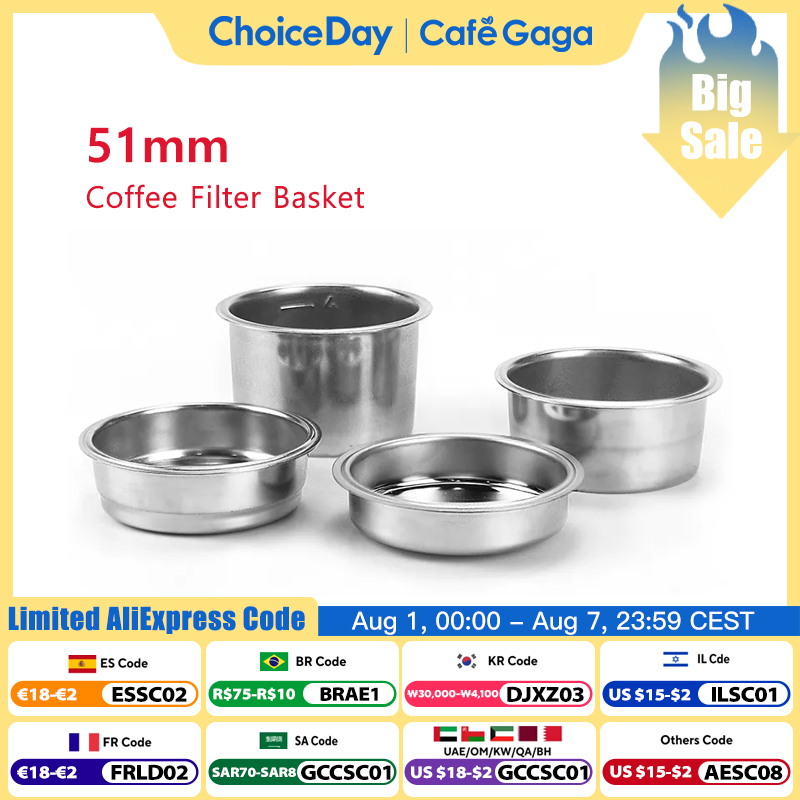 Coffee Equipment Espresso - Delonghi EC680 EC685 용 51mm 커피