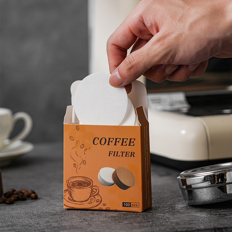 Coffee Equipment Espresso - 100Pcs 라운드 커피 필터 종이 세트