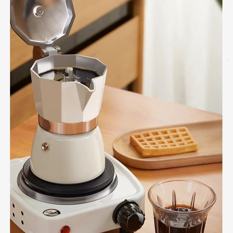 Coffee Equipment Espresso - 둥근 바닥 모카포트 싱글 밸브 소형