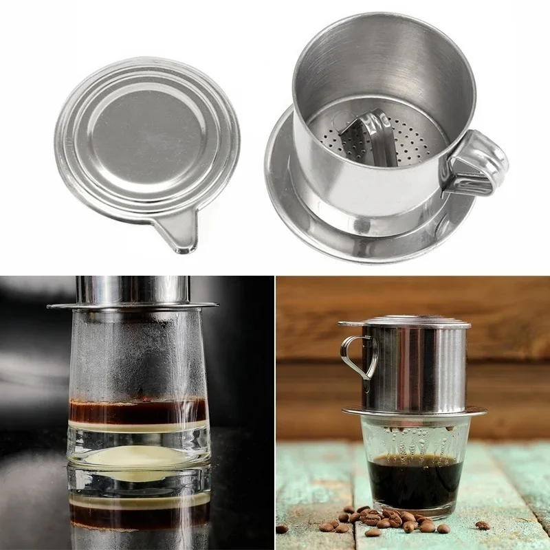 스테인레스 스틸 커피 필터 주입 컵 베트남 커피 드리퍼 - Coffee Equipment Espresso 리뷰 및 가격
