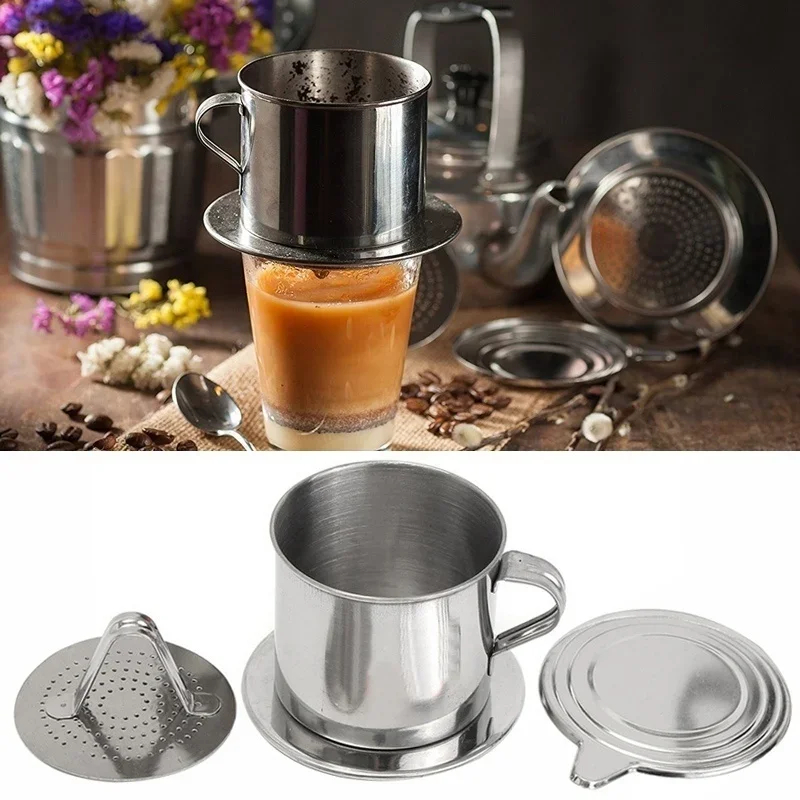 스테인레스 스틸 커피 필터 주입 컵 베트남 커피 드리퍼 - Coffee Equipment Espresso 리뷰 및 가격