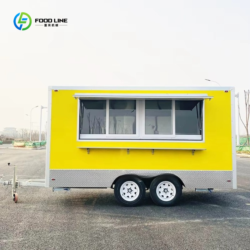 완비된 주방을 갖춘 컨세션 케이터링 커피 푸드 트레일러 - Mobile Coffee Van Equipment 리뷰 및 가격