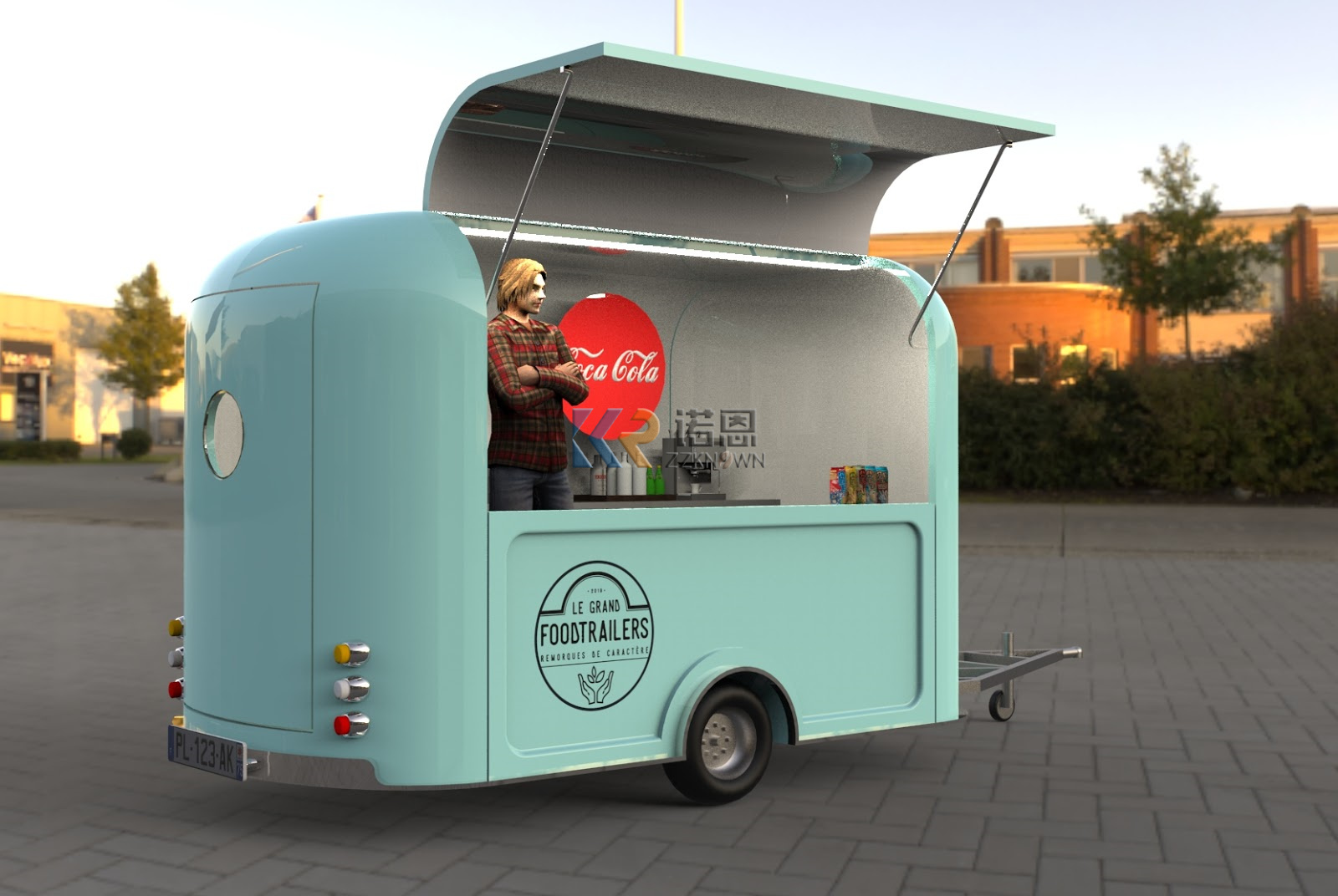 완전 장착 캐러밴 바 자판기 카트, 트레일러 주방, 밴 - Mobile Coffee Van Equipment 리뷰 및 가격
