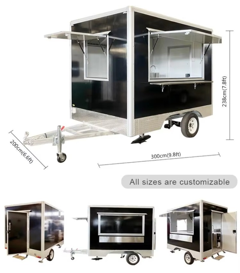 피자 커피 캠핑카 이동식 푸드 트레일러 바베큐 카트 아 - Mobile Coffee Van Equipment 리뷰 및 가격