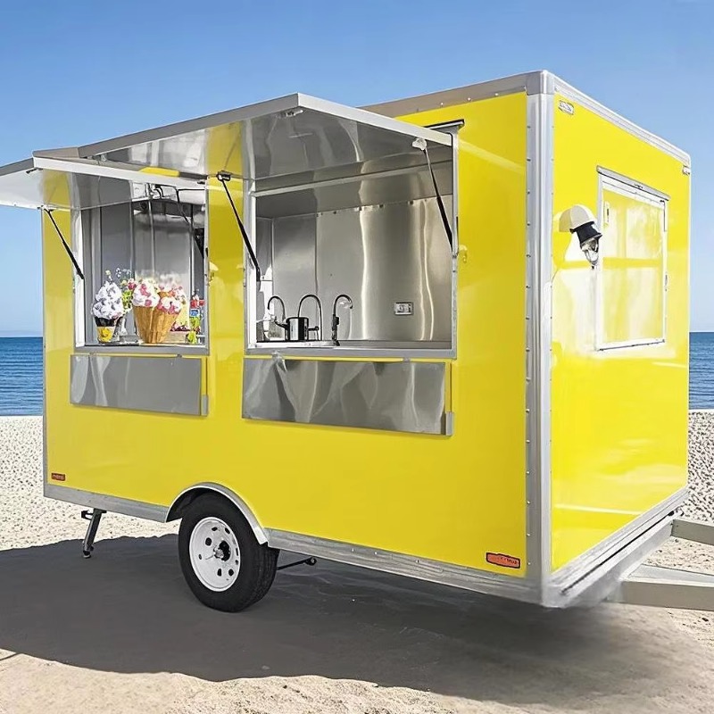 CE 인증 완비된 이동식 패스트푸드 밴 커피 판매 트레 - Mobile Coffee Van Equipment 리뷰 및 가격