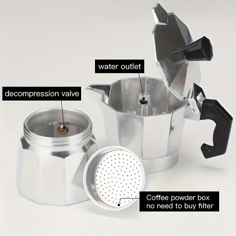 클래식 알루미늄 모카포트 50-300ML 가정용 스토브 - Coffee Equipment Espresso 리뷰 및 가격