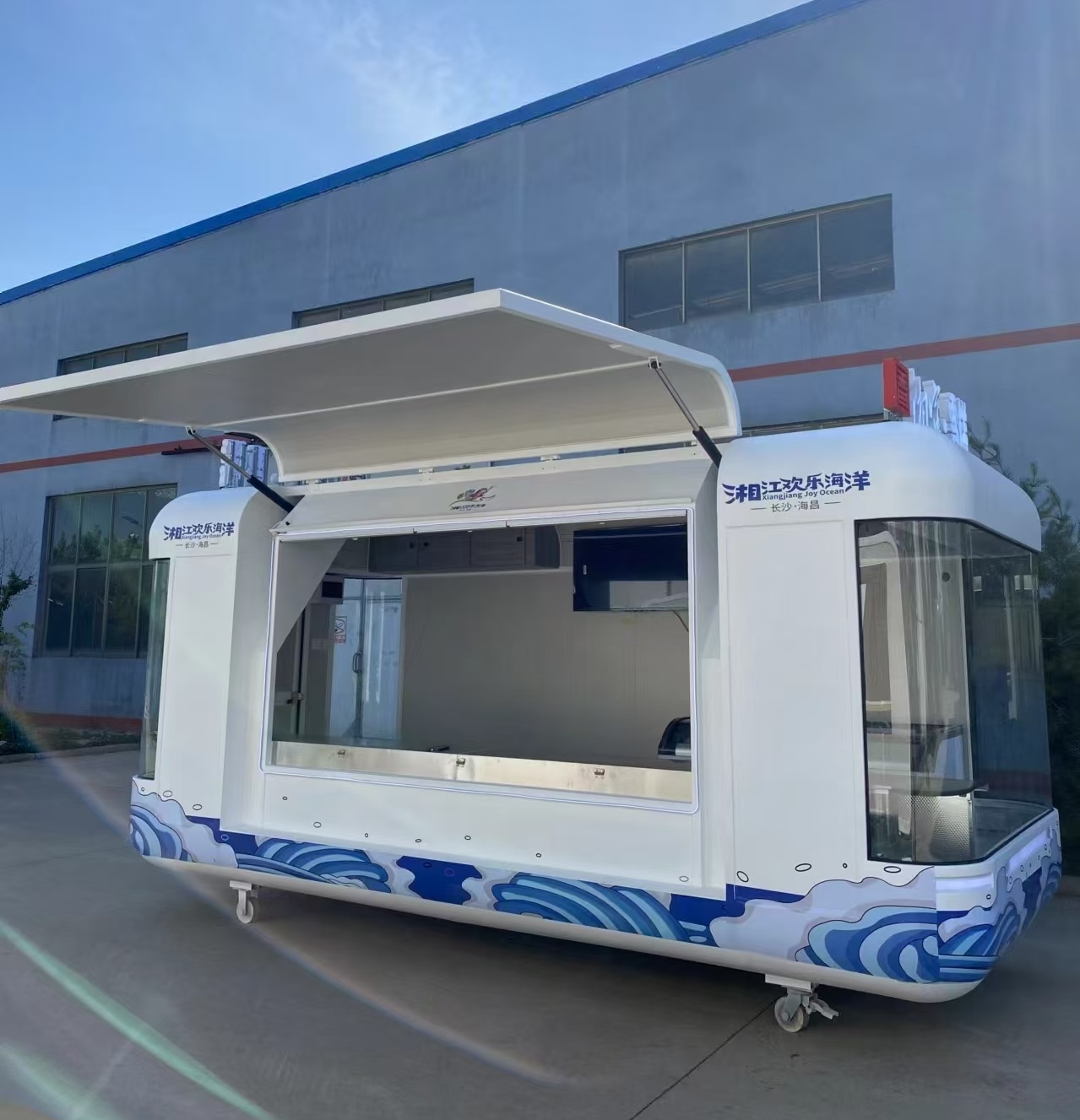 상업용 표준 식품 트레일러 카트, 완비된 주방을 갖춘  - Mobile Coffee Van Equipment 리뷰 및 가격