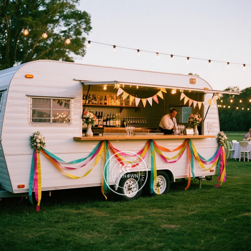 상업용 표준 식품 트레일러 카트, 완비된 주방을 갖춘  - Mobile Coffee Van Equipment 리뷰 및 가격