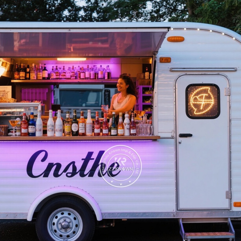 상업용 표준 식품 트레일러 카트, 완비된 주방을 갖춘  - Mobile Coffee Van Equipment 리뷰 및 가격