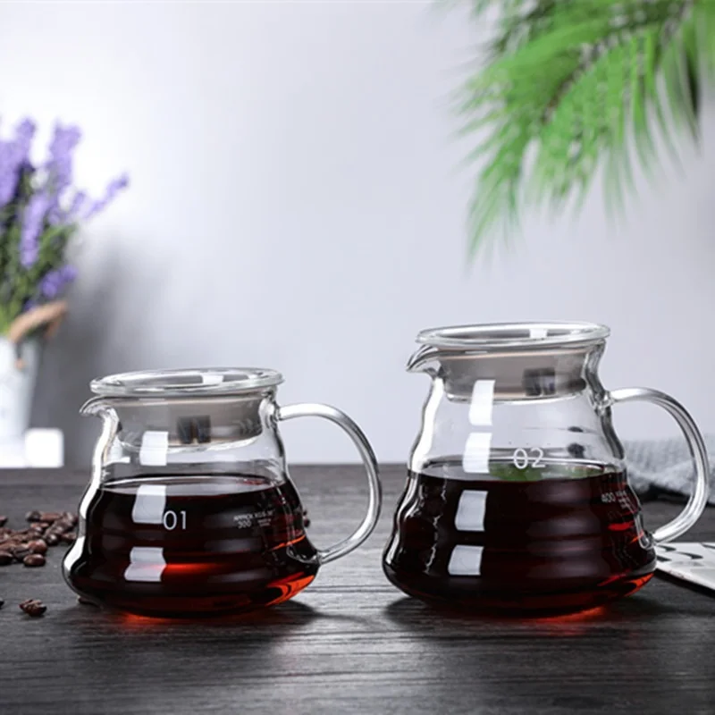 뚜껑이 있는 핸드 브루 커피 물병, 구름 모양 투명 유 - Coffee Equipment Espresso 리뷰 및 가격