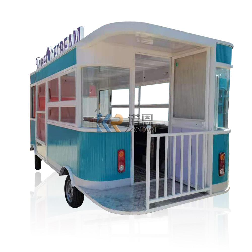 재고 이동식 푸드 트럭, 상업용 커피 아이스크림 트럭, - Mobile Coffee Van Equipment 리뷰 및 가격