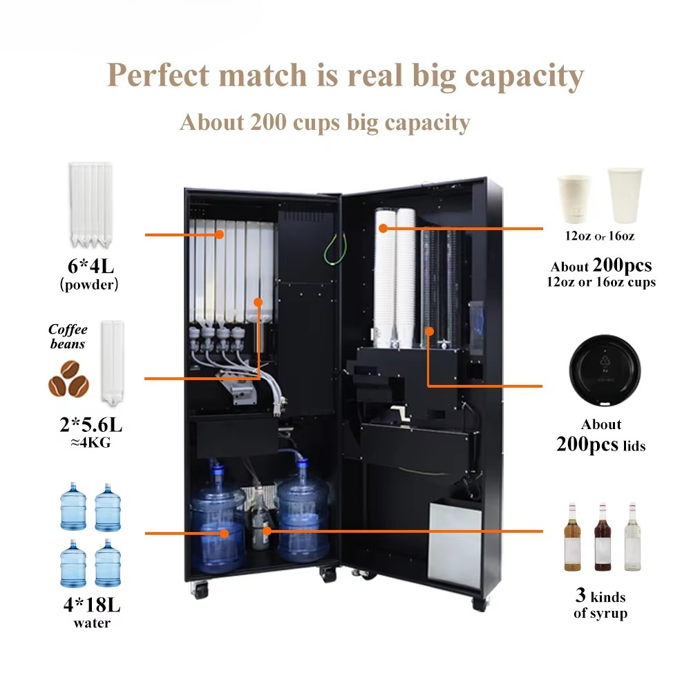 동전 주입식 상업용 커피 자판기 자동 컵 배출 건조 연 - Coffee Equipment Dropshipping 리뷰 및 가격